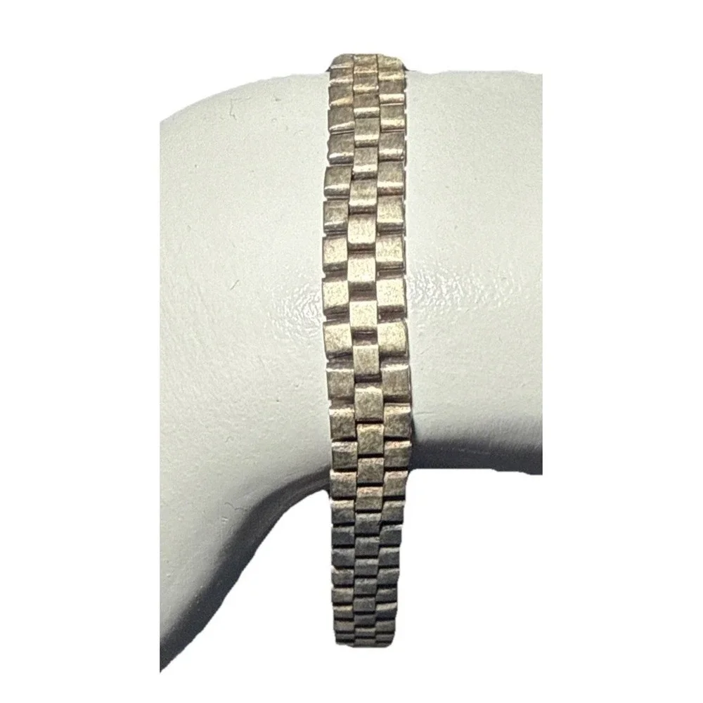 925 Sterling Silver Fence Link Chain 7